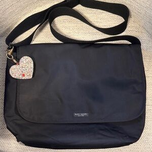 Kate Spade Nylon Lg Messenger Black Crossbody/Shoulder Bag